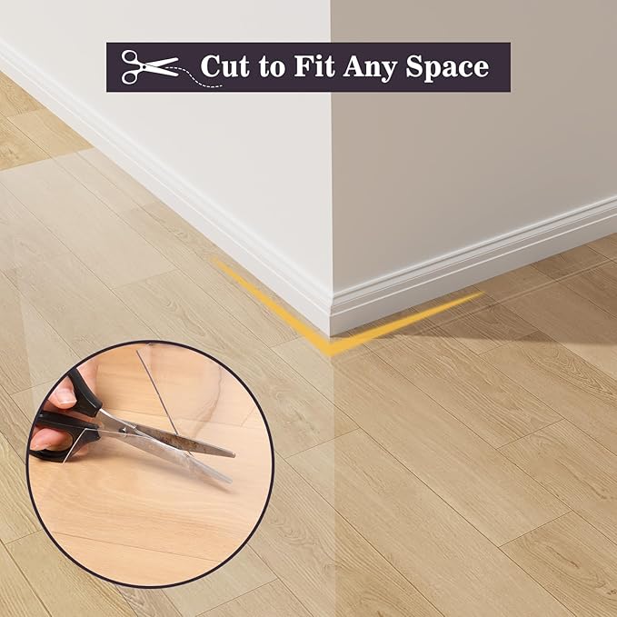 8'×10' Crystal Transparent Floor Mat - Image 6