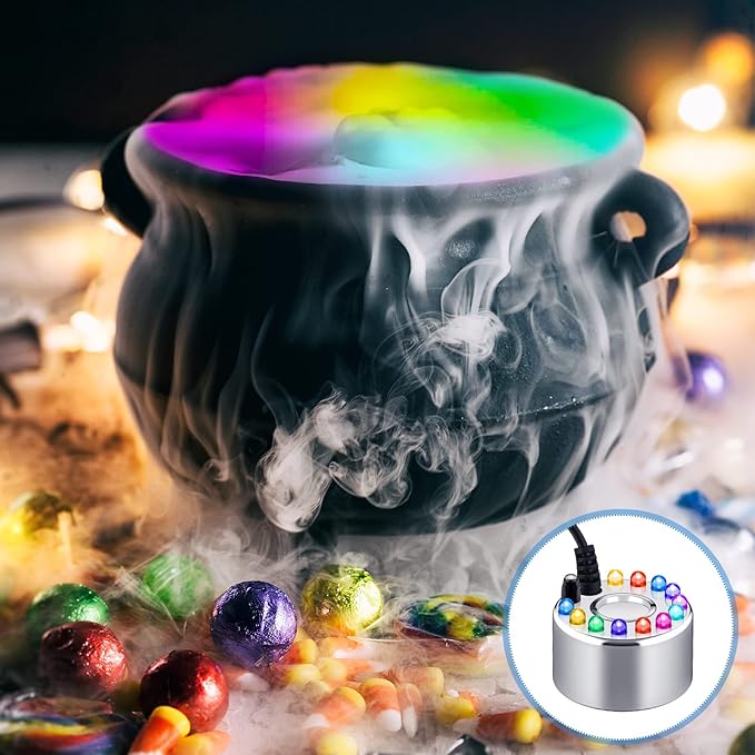Yaomiao 2 Piece Halloween Mist Maker Fogger Small Ultrasonic Fog Machine - Image 6