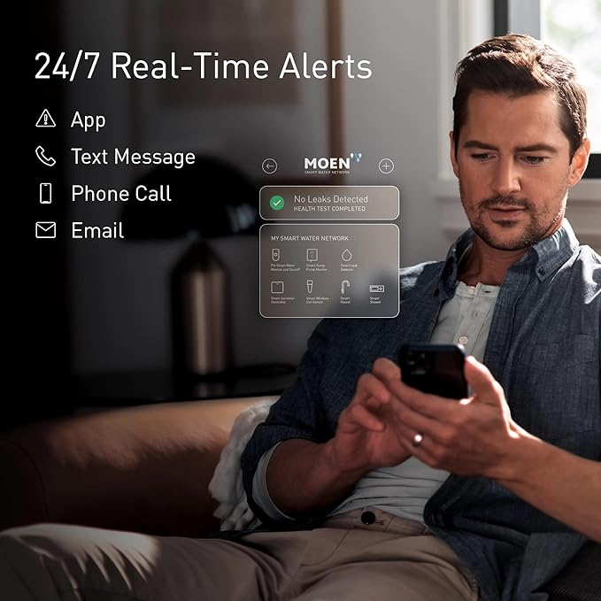 Moen Flo Smart Water Monitor and Automatic Shutoff Sensor, Wi-Fi Connected - Image 5