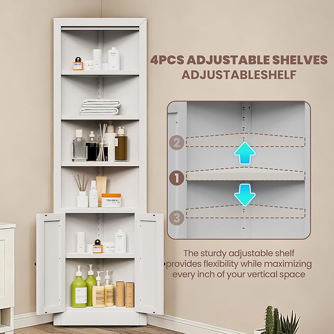 Metal Pantry Storage Cabinet - Image 4