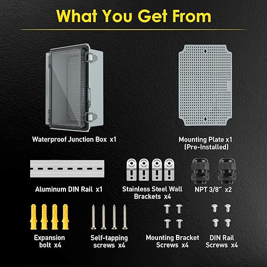 Waterproof Electrical Junction Box, IP67 ABS Plastic Junction Box Enclosure - Image 5