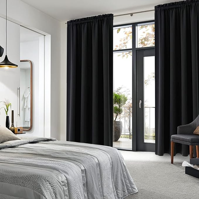 DWCN Blackout Curtains for Living Room Thermal Insulated, Energy Saving & Noise - Image 2