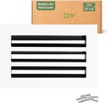 Modern Air Vent Cover 10x6 – Aluminum Linear Slot Diffuser, Decorative White by GREENVENT