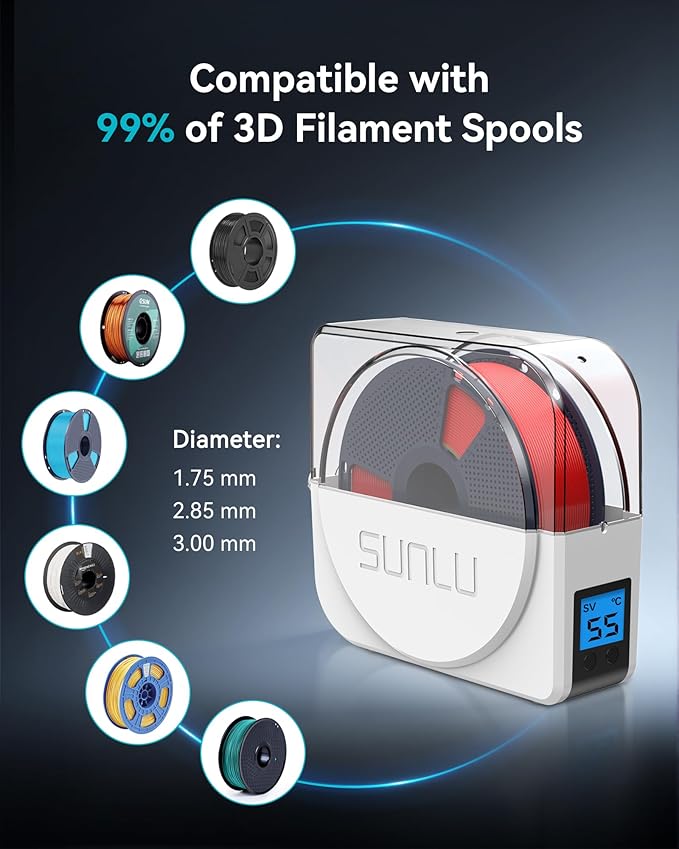SUNLU Official Filament Dryer S1 Plus, Built-in Circulation Fan, 3D Printer - Image 5