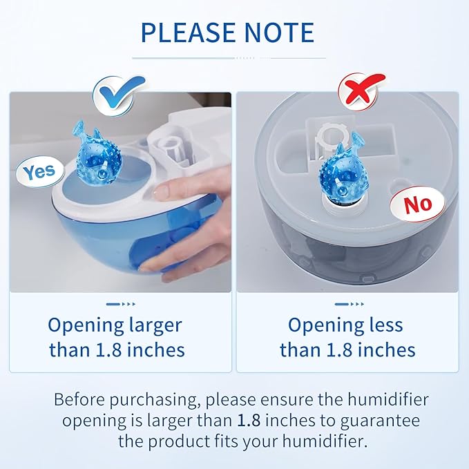 Humidifier Cleaning Fish 12-Pack: Demineralization Cartridge to Purifier Water - Image 3