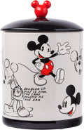 Silver Buffalo Disney Vintage Mickey Mouse Sketches Ceramic Cookie Snack Jar by SilverBuffalo