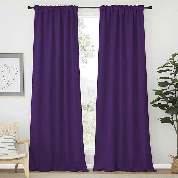 NICETOWN Bedroom Blackout Curtain Panels - Image 2