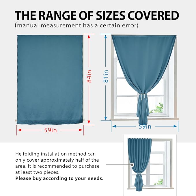 Magic Tape Stick on Portable Curtains - Image 3