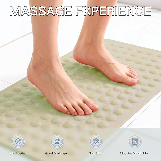 Anti-Slip Bathtub Shower mat, 27.5×14.5（Approximately 70×37cm） inch Soft - Image 4