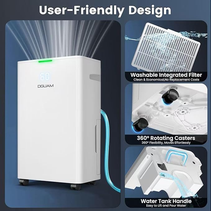 Dehumidifier, Max 95 Pint/Day Dehumidifier - Image 6