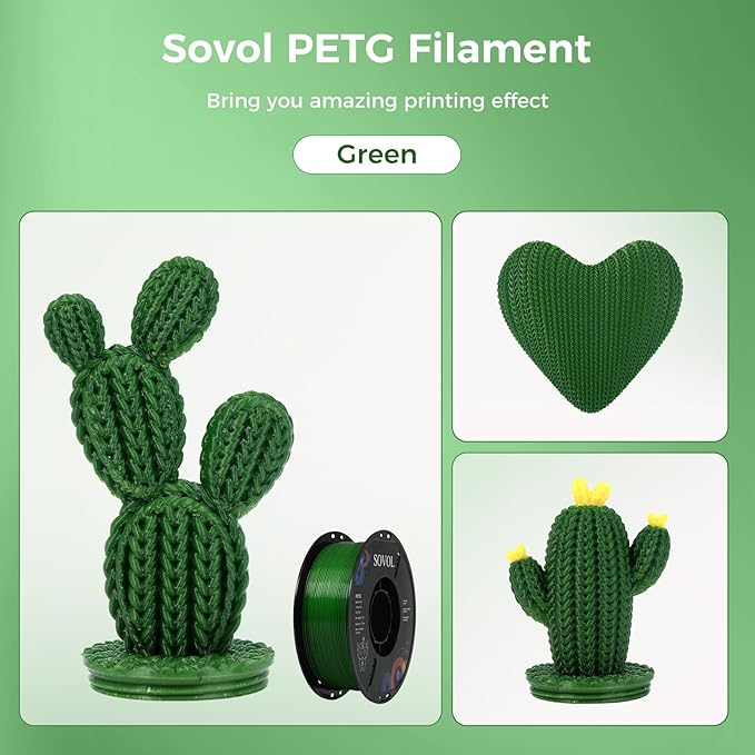 Sovol 3D Printer PETG Filament 1.75mm 1KG, High Precision, Strong Toughness - Image 3