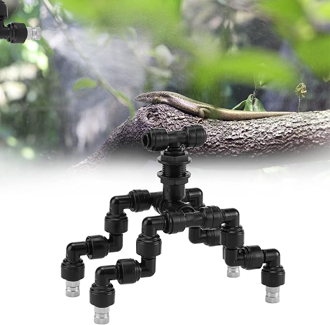 CozyCabin 4-Heads Reptile Mister Nozzles, 1/4'' Reptile Spray Nozzle 360 Degree - Image 7