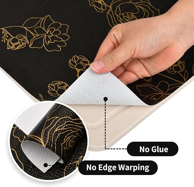Shelf Liners for Kitchen Cabinets 23.6in x 30FT Non Adhesive Drawer Liner Black - Image 5