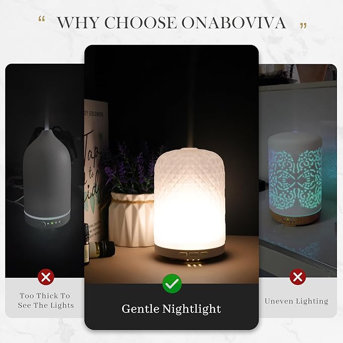 Essential Oil Diffuser – 2.4MHz Ultrasonic Aromatherapy Diffuser, Health Night - Image 8