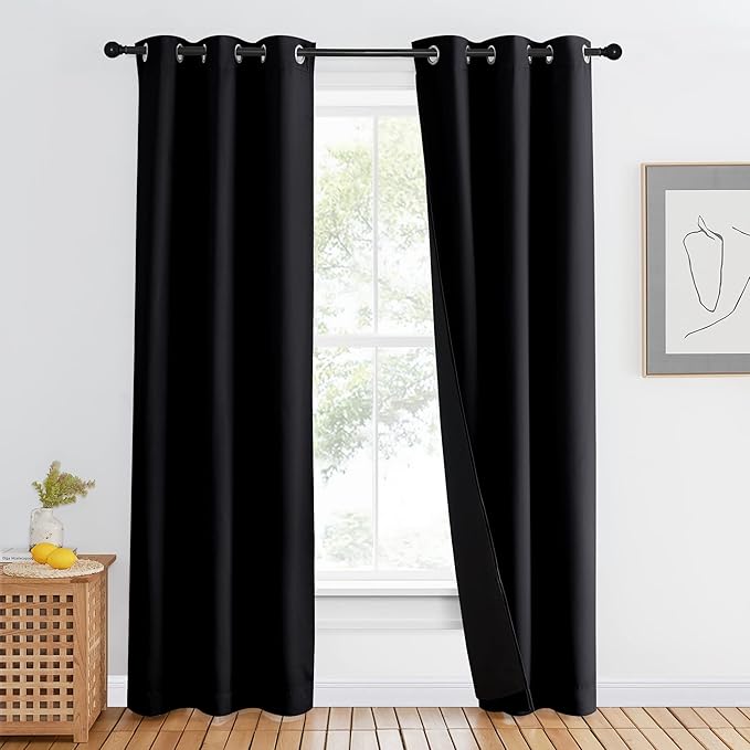 NICETOWN High-End Thermal Curtains, 42 inches Wide Per Panel, 1 Panel, Full by NICETOWN