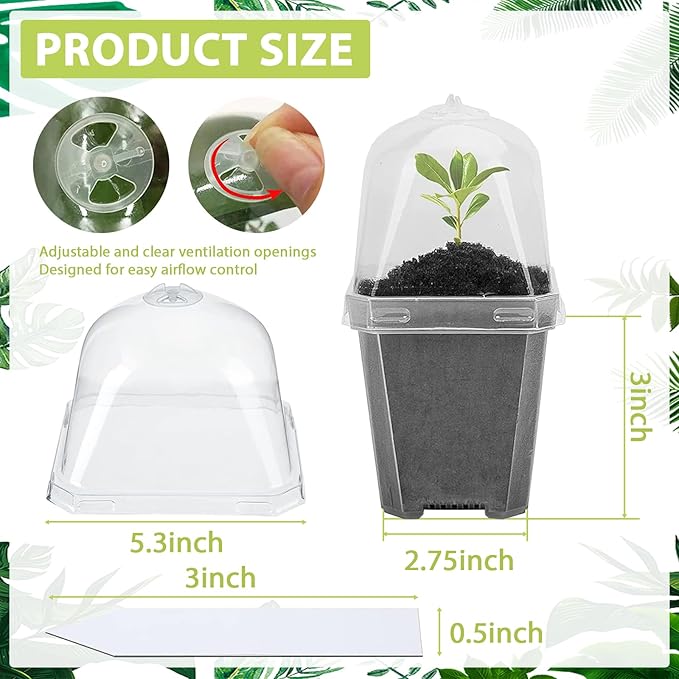 Hyuetrsa 30 Sets Plant Nursery Pots - Image 2