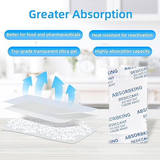 Silica Packets – 0.5 Gram 600 Packs Silica Gel Packets, Food Grade Desiccant - Image 2