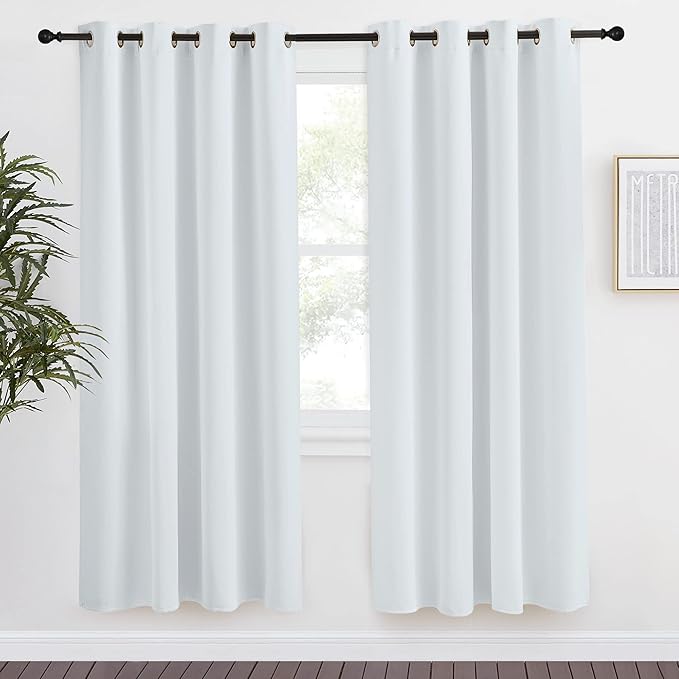 NICETOWN Room Darkening Window Curtain Panel, 55x78 inches, 1 Pack, Cloud Grey by NICETOWN