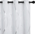 NICETOWN Greyish White Room Darkening Curtain Panels by NICETOWN