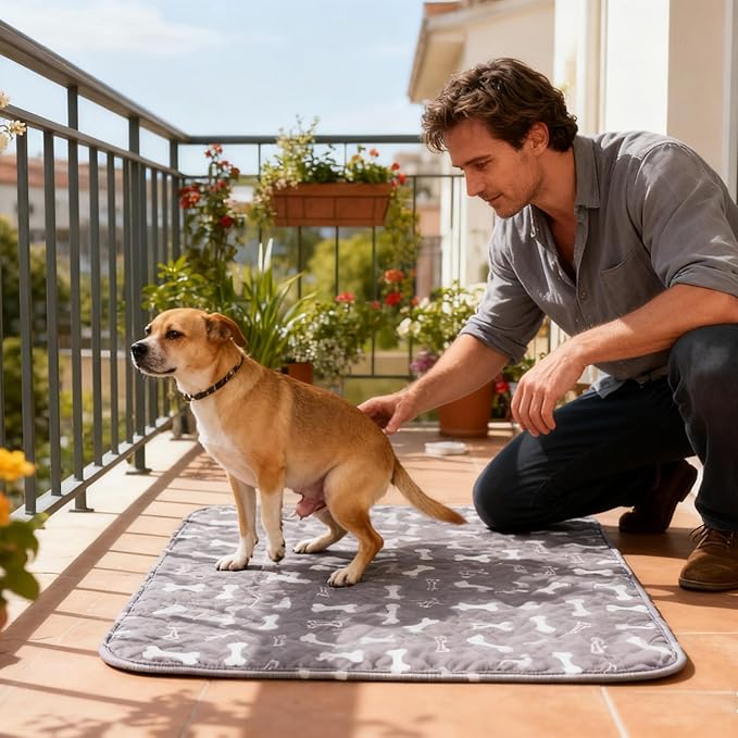Pee Pads - Fast Absorbent Pet Training Mat, 1 Piece Reusable Washable Absorbent - Image 3