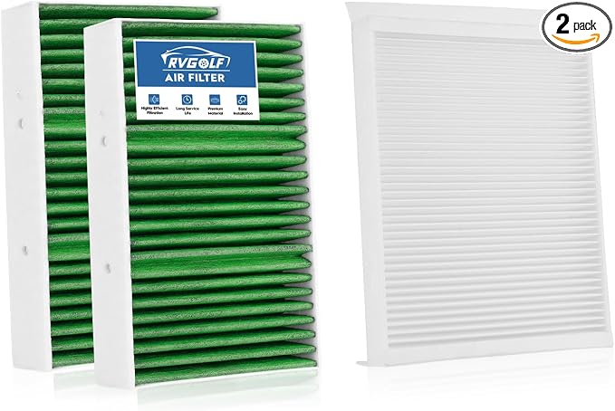 2PCS Cabin Air Filter Set Fit for 2016-2019 Mercedes GLE400 GLE350 GLE550e by RVgolf