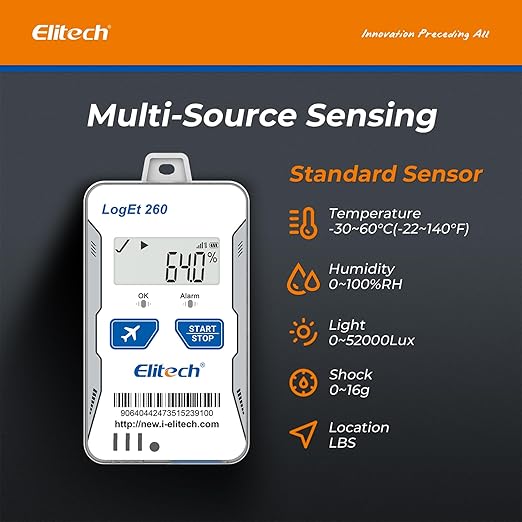 Elitech 4G Real-time Temperature Humidity Data Logger Light/Shock/Location - Image 2