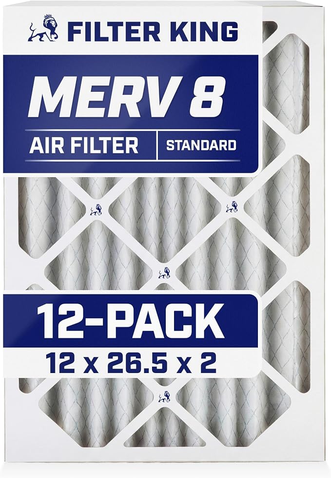 Filter King 12x26.5x2 Air Filter Dust & Allergy Control AC Furnace Filters by FilterKing