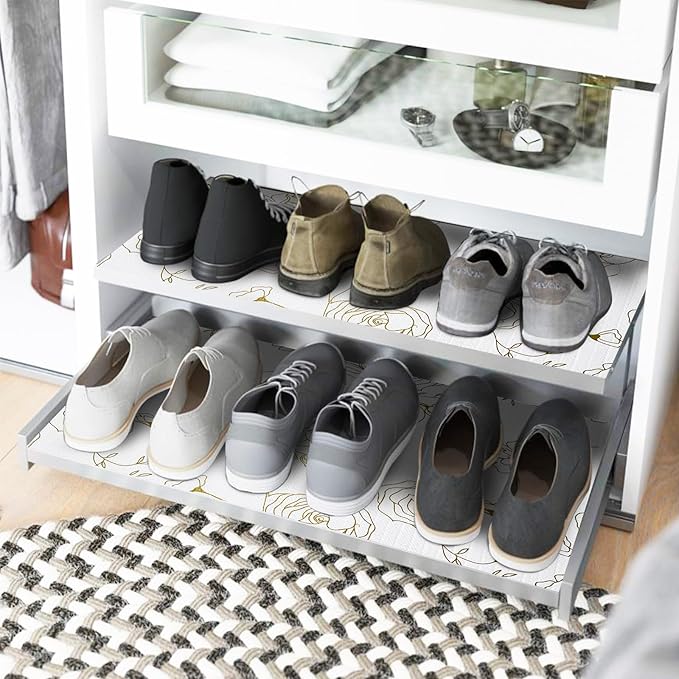 Shelf and Drawer Liner for Kitchen Cabinets Non-Adhesive, Strong Grip Non-Slip - Image 9