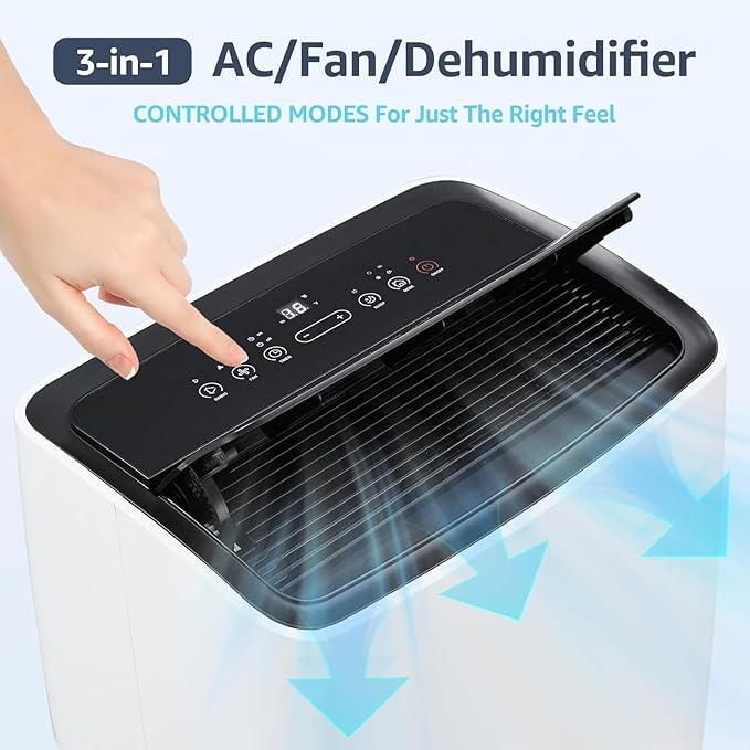 12, 000 BTU Portable AC Units for Rooms, 3-In-1 Portable Air Conditioner Up to - Image 4