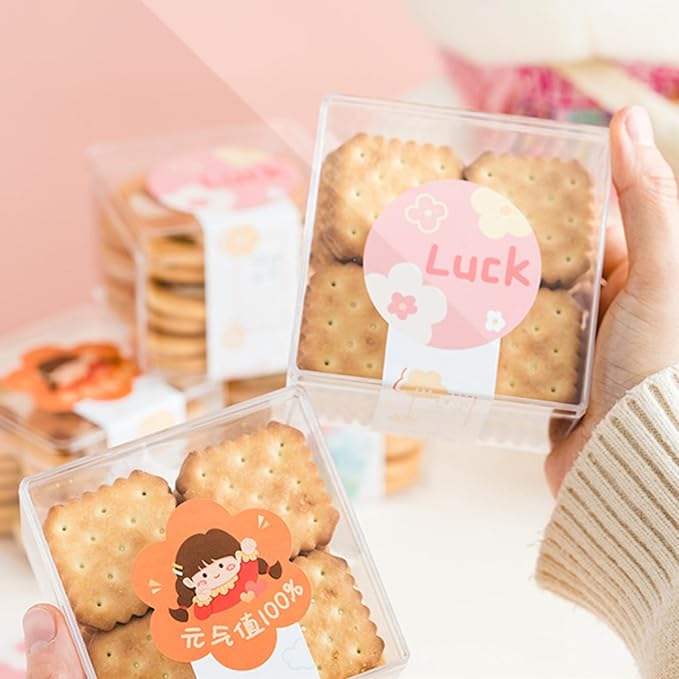 Acrylic Box 4 Packs Clear Square Cube Acrylic Decorations Box Acrylic Candy Box - Image 5
