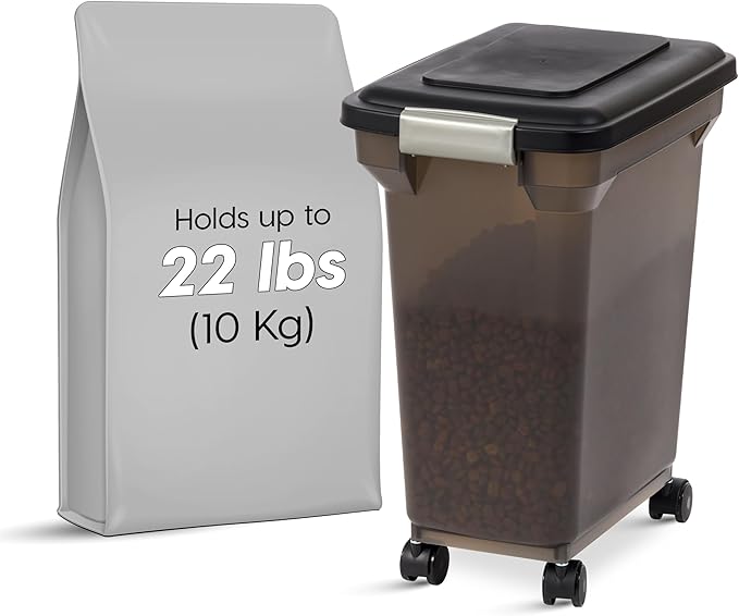 IRIS USA 22 Lbs / 28 Qt WeatherPro Airtight Pet Food Storage Container - Image 2
