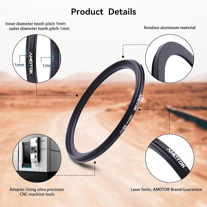 105mm Lens to 95mm Camera Lens Adapter, 105mm to 95mm Filter Step-Down Ring - Image 4