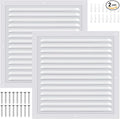 2 Pcs 12" x 12" Gable Vent Shed Attic Vent by SelNatural