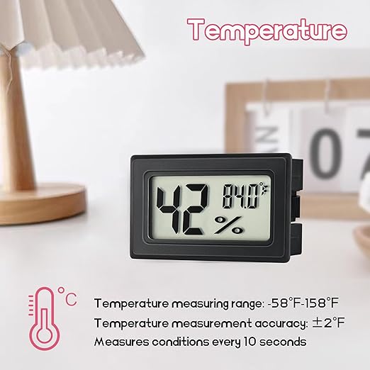 Indoor Hygrometer Thermometers 3 Pack Humidity Meters Gauge Mini Digital - Image 3