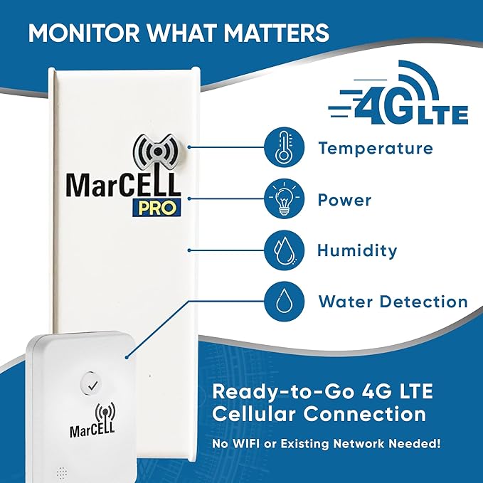 MarCELL PRO - Professional Level Remote Temperature, Humidity & Power and Water - Image 2