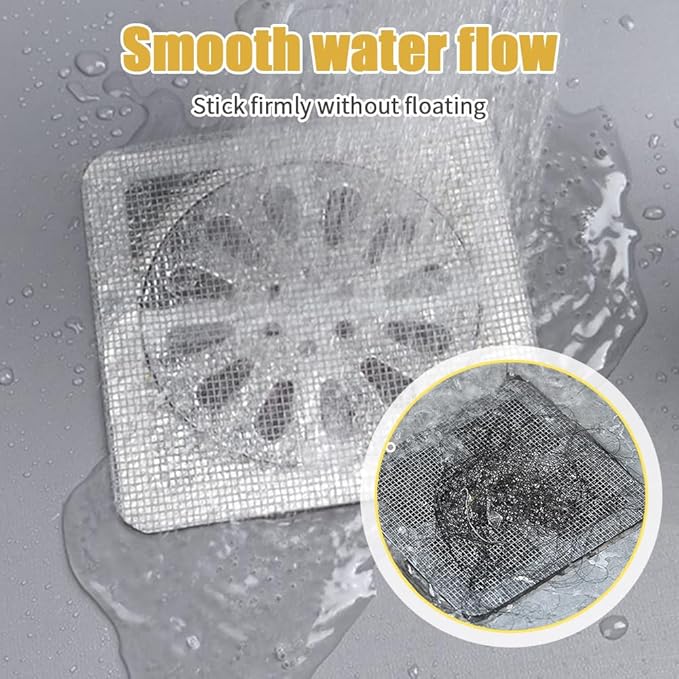 Disposable Hair Drain Stickers, 2025 Upgraded Disposable Floor Drain Filter - Image 3