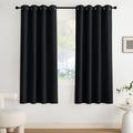 NICETOWN Room Darkening Draperies Curtains Panels, 2 Panels Black W52 x L72 by NICETOWN