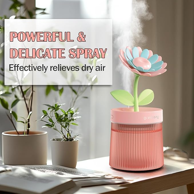 Cute Mini Humidifier 320mL Cool Mist Humidifie mute - Image 5