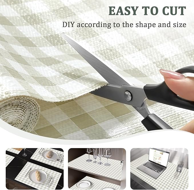 Shelf Liner for Kitchen Cabinets 18" x 120" Non-Adhesive Non-Slip Drawer Liners - Image 4