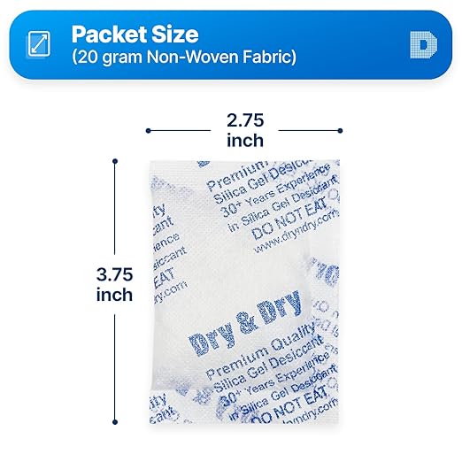 Dry & Dry 20 Gram Silica Gel Packets - Image 6