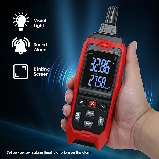 Temperature Humidity Meter, Digital Thermometer Hygrometer Monitor - Image 4