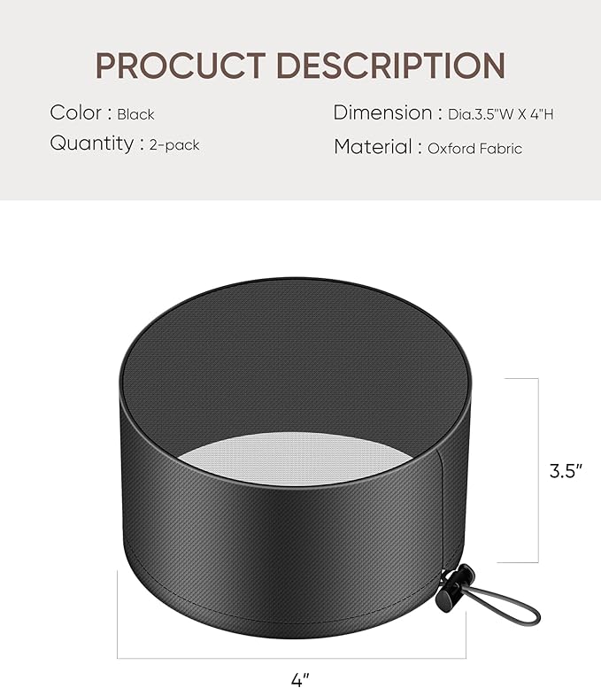 THE GROWING 2-Pcs 4" Mesh Grow Tent Vent Cover - Image 2