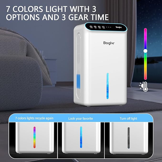 Dehumidifiers, Dehumidifier for Home Quiet Small Dehumidifier for Bedroom - Image 6