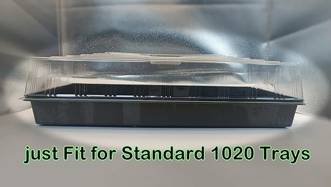 10 Pcs Humidity Dome, Plastic Clear Seed Starter Dome 1020 Tray Covers - Image 6
