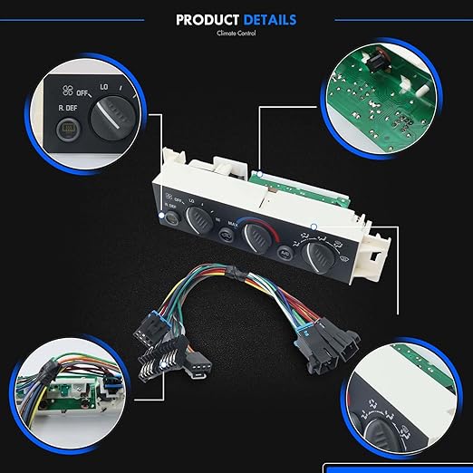599-006 Heater Climate Control Unit Panel Module - Image 5