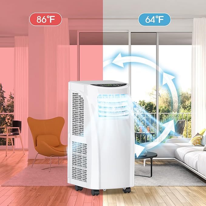 COSTWAY Portable Air Conditioners, 8000 BTU Air Conditioner Unit spaces up to - Image 9
