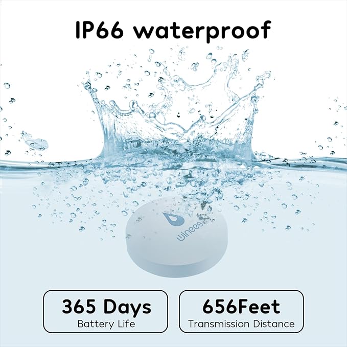 Winees WiFi Water Leak Detector, 3 Pack Water Sensors - Image 6