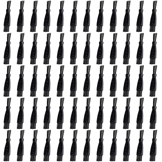60PCS Men's Electric Shavers Cleaning Brush Double-Sided Shavers Brush Hair by LinMei