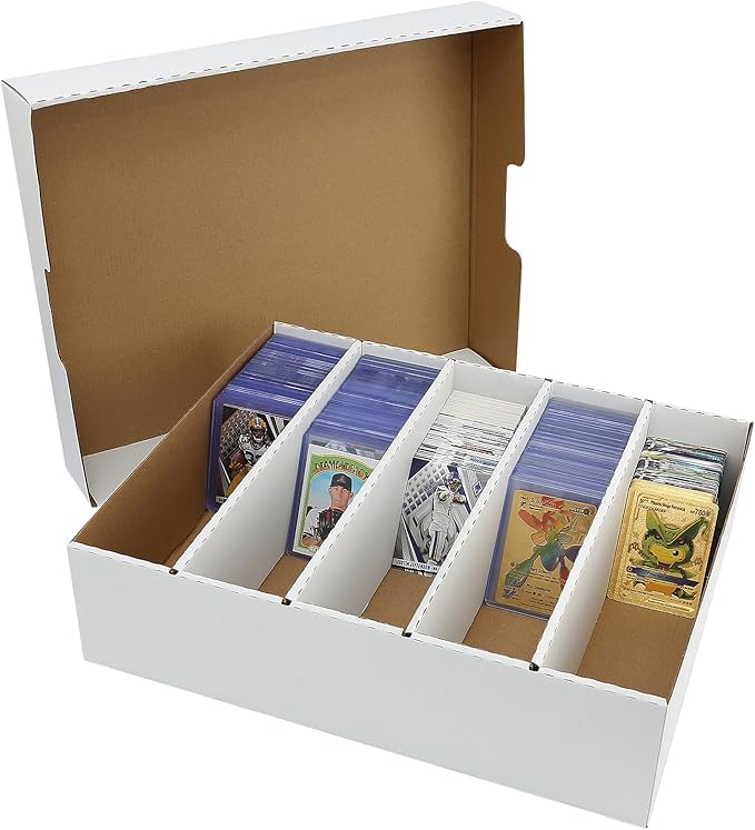 Sports Card Boxes 3900-16000 Count Cardboard Card Storage Box White Bulk Card - Image 6