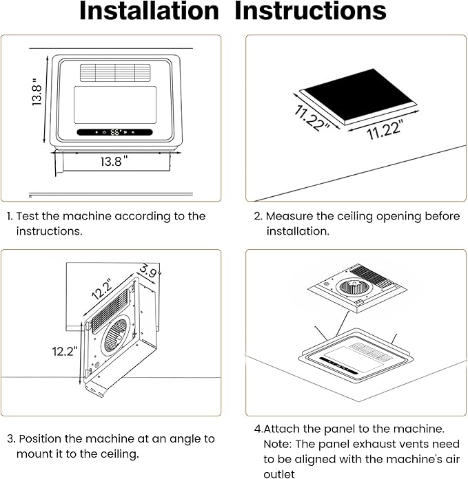 4 in 1 Bathroom Exhaust Fan - Image 6
